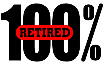 100% Retired Logo