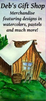 Deb's Gift Shop featuring watercolor and pastel art based merchandise