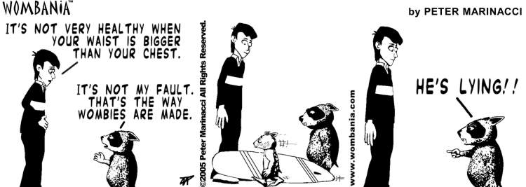 Wombania comic strip sample 2